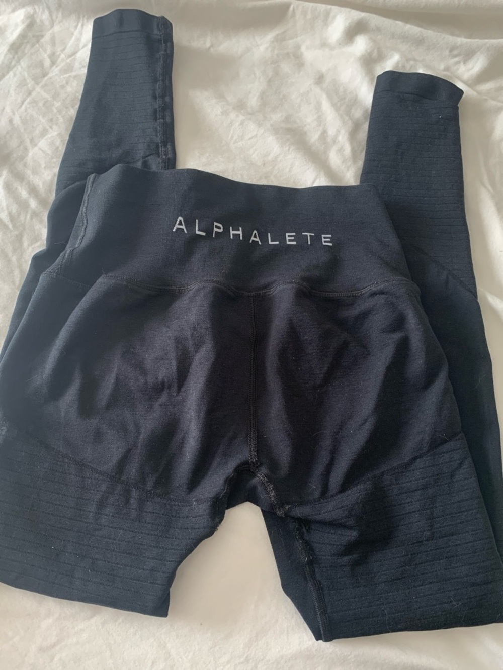 Alphalete Black Seamless High-Waist Leggings